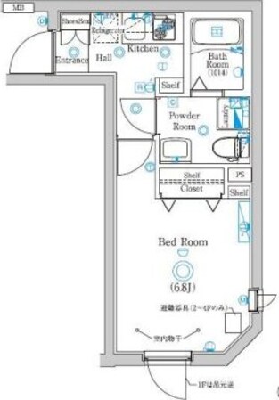 ラフィスタ蓮根の物件間取画像